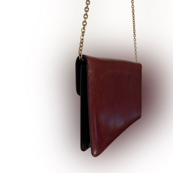 EUC Bally- Vintage Burgundy Leather Crossbody - Picture 12 of 15